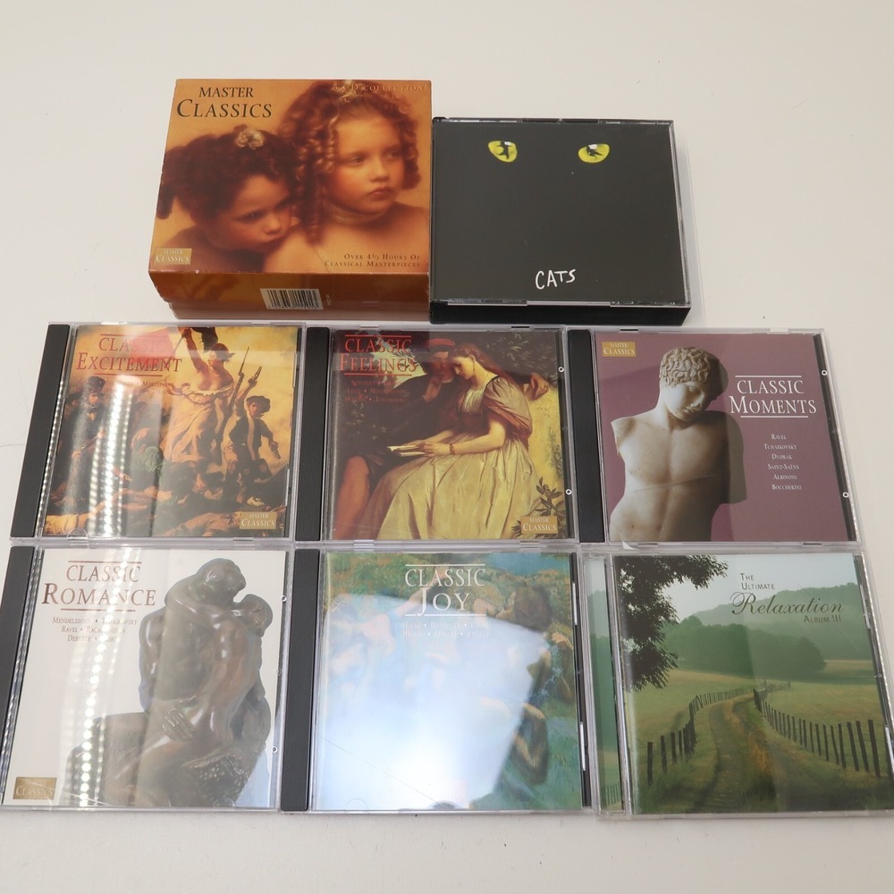 7 CDs Mixed Lot Classic Music Relaxation Collection CATS musical Lot Bulk